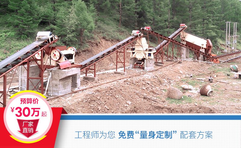 固定式砂石生产线配置费用