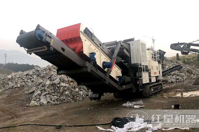 山东烟台玄武岩石子加工现场 山东烟台玄武岩石子加工现场