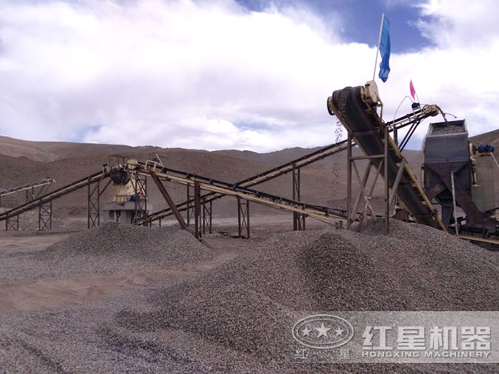 反击破碎机生产石子现场 反击破碎机生产石子现场