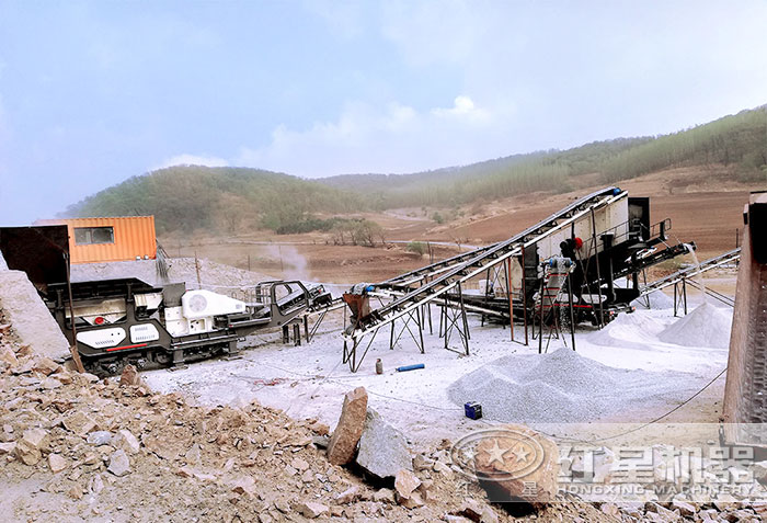 轮胎移动打石机 轮胎移动打石机