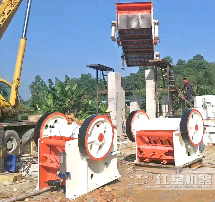 碎石场生产线颚式破碎机 碎石场生产线颚式破碎机
