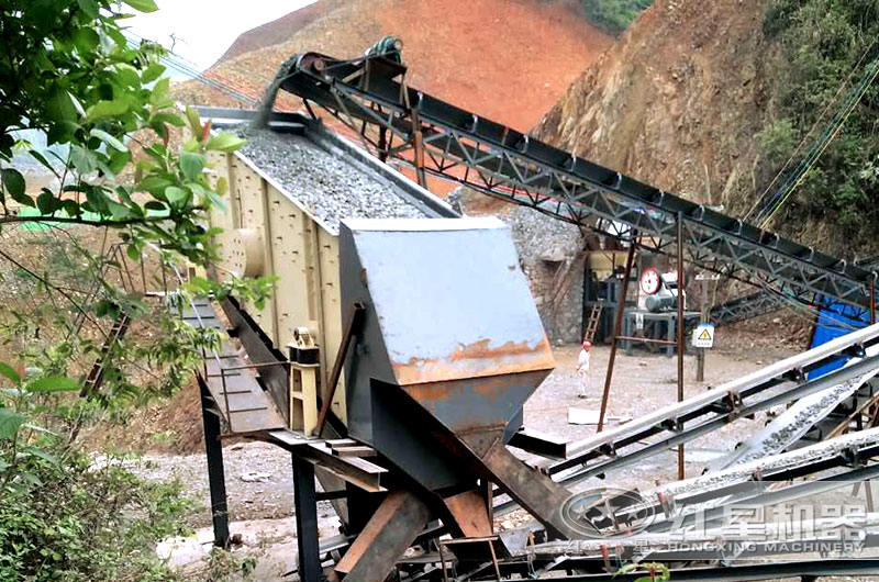 石料筛分过程 石料筛分过程