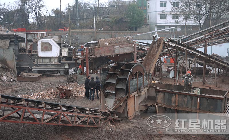 建筑垃圾处理设备加上洗砂机，效果更好