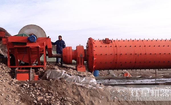 沙铁矿磁选机安装现场 沙铁矿磁选机安装现场