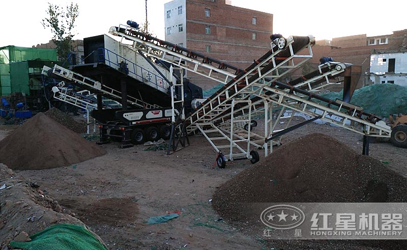 建筑垃圾处理设备—移动反击式破碎机 建筑垃圾处理设备—移动反击式破碎机