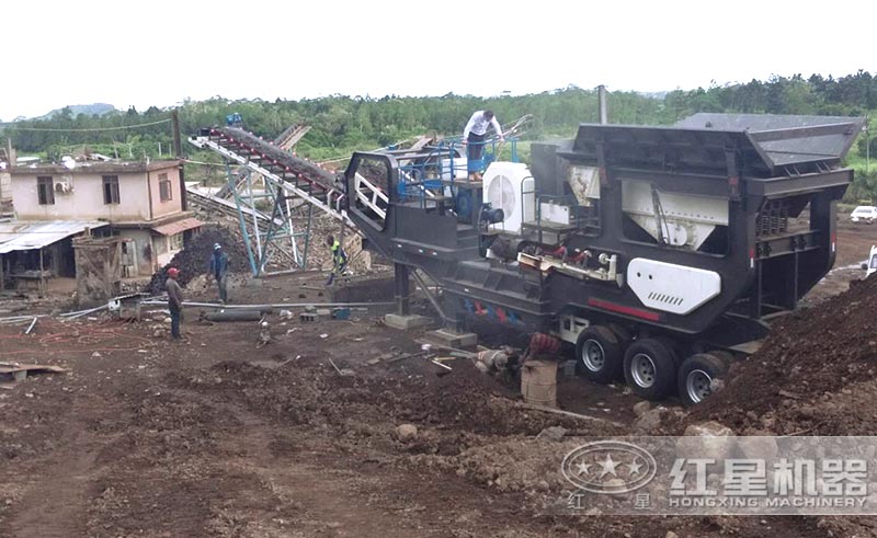 建筑垃圾处理设备—移动颚式破碎机 建筑垃圾处理设备—移动颚式破碎机