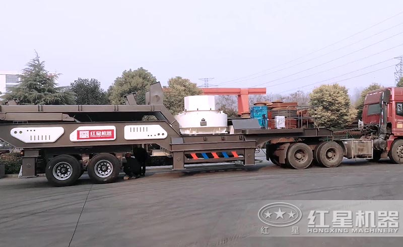 移动式新型制砂机械适应性强，可在恶劣环境中正常工作