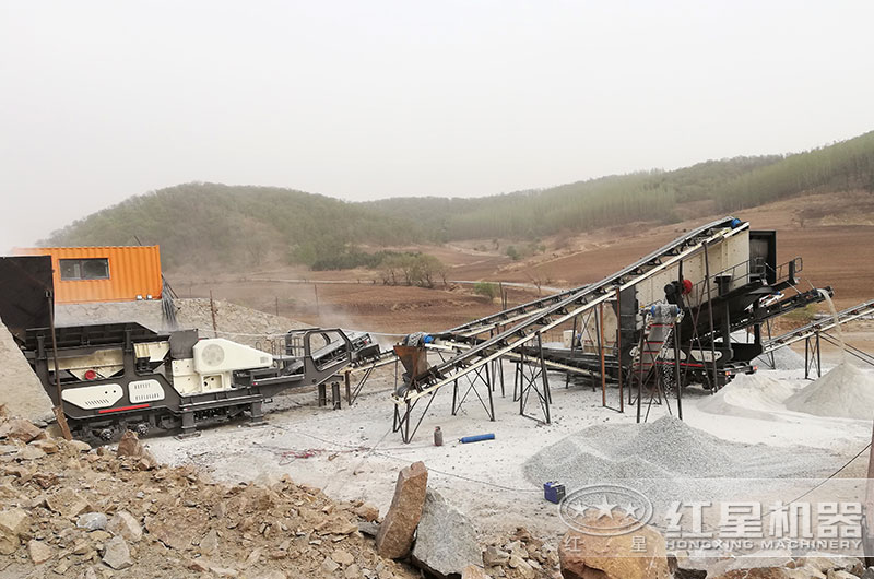 流动制砂现场 流动制砂现场