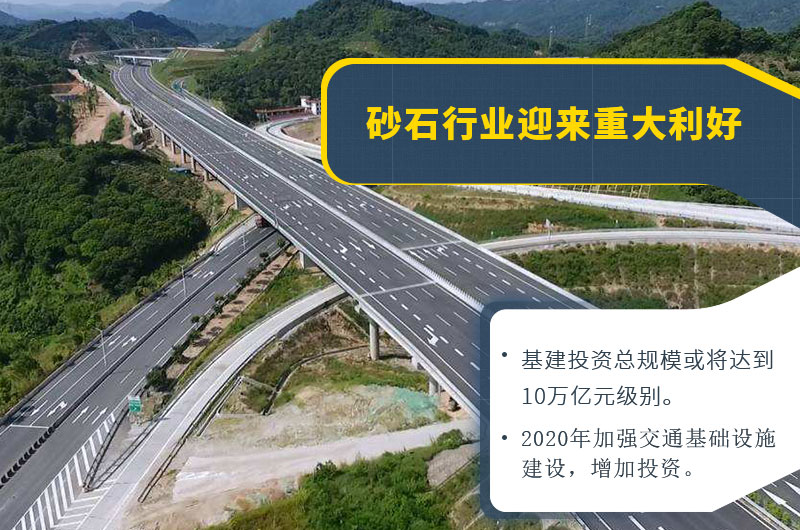 砂石行情利好，基建大发展