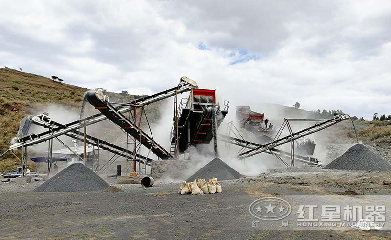 移动制砂生产机现场 移动制砂生产机现场