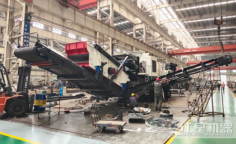 履带振动筛生产车间 履带振动筛生产车间