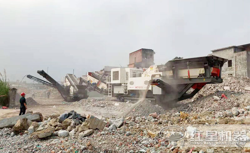 处理建筑垃圾现场 处理建筑垃圾现场