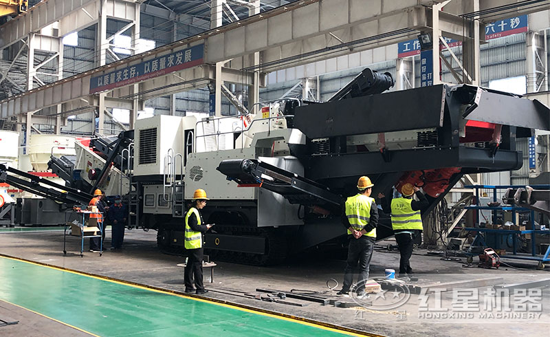 用户考察移动破碎站 用户考察移动破碎站