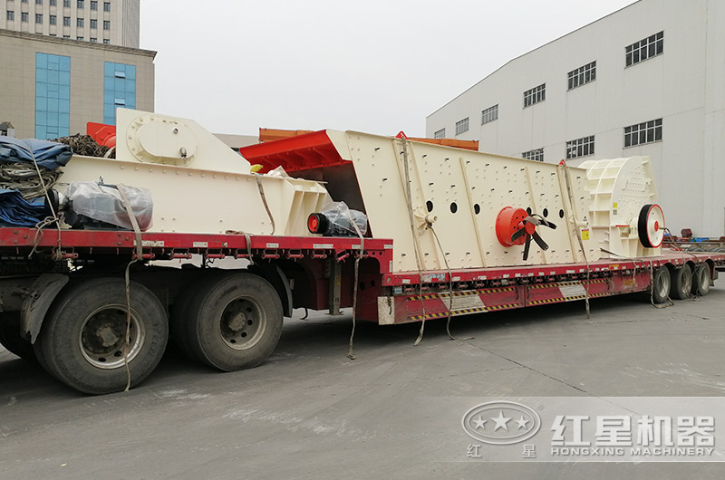 成套锤破制砂机设备装车发货中