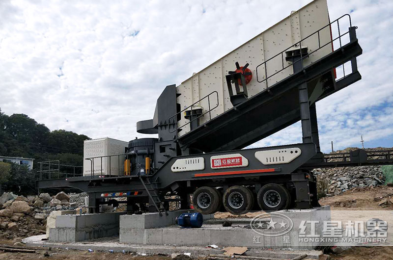 圆锥破轮胎移动破碎机现场 圆锥破轮胎移动破碎机现场