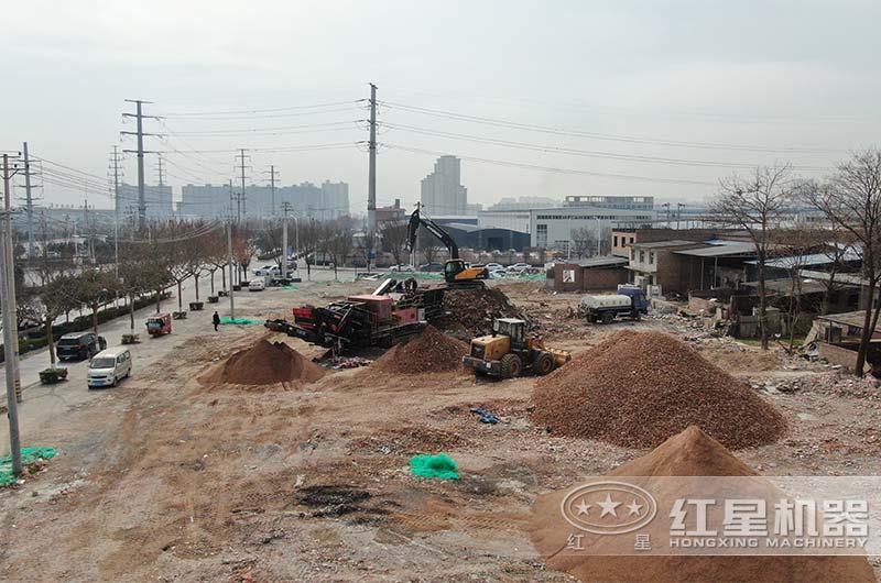 履带式建筑垃圾处理设备 履带式建筑垃圾处理设备