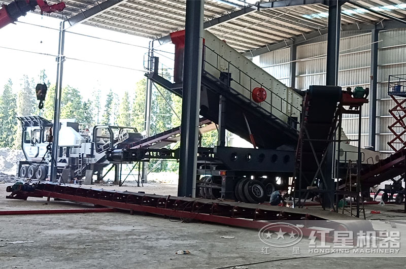 驻马店建筑垃圾移动破碎站现场 驻马店建筑垃圾移动破碎站现场