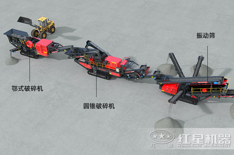 节能型移动破碎站组成结构 节能型移动破碎站组成结构