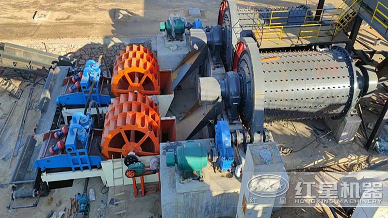 湿式棒磨式制砂机现场 湿式棒磨式制砂机现场