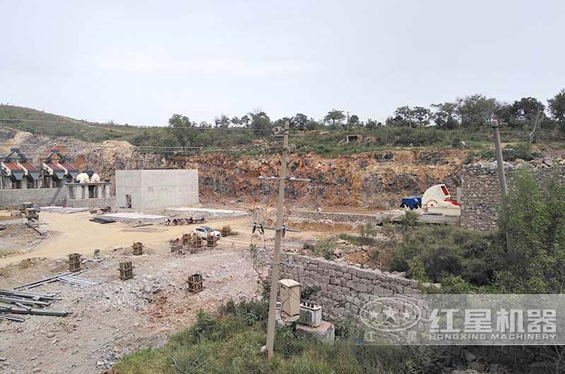 辉县青石制砂生产线现场 辉县青石制砂生产线现场