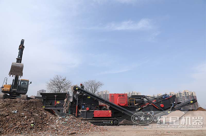 履带柴油式移动破碎筛分一体机 履带柴油式移动破碎筛分一体机