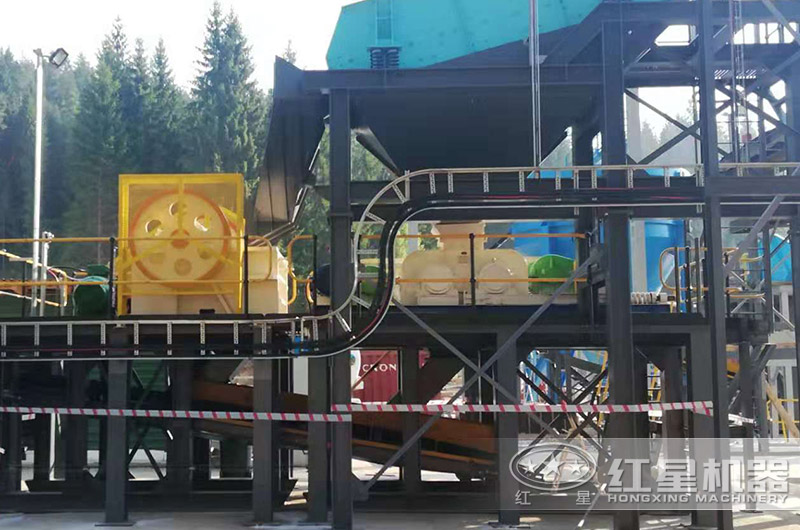 鄂破+对辊破制沙生产线