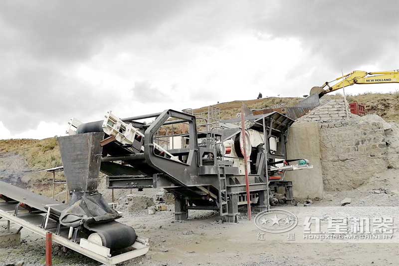 时产200吨粗碎颚式移动破碎机 时产200吨粗碎颚式移动破碎机