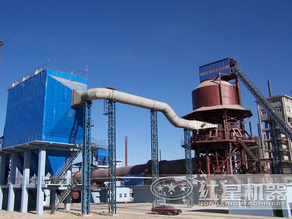 1000吨石灰回转窑现场图 1000吨石灰回转窑现场图