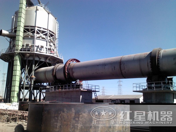 1000吨石灰回转窑作业现场 1000吨石灰回转窑作业现场