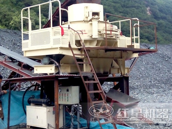 石头制砂生产设备现场图 石头制砂生产设备现场图