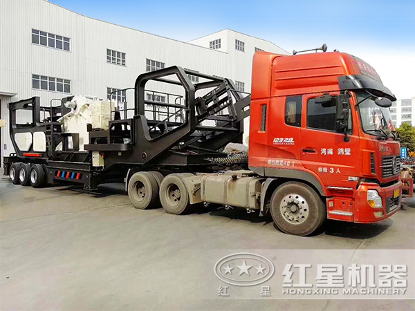 HX系列环保车载移动嗑石机 HX系列环保车载移动嗑石机