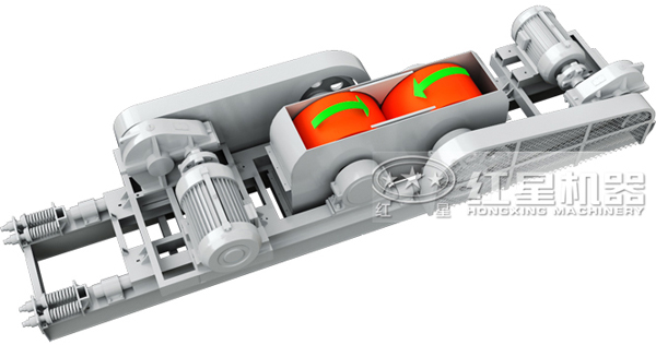 对辊式破碎机的工作原理 对辊式破碎机的工作原理