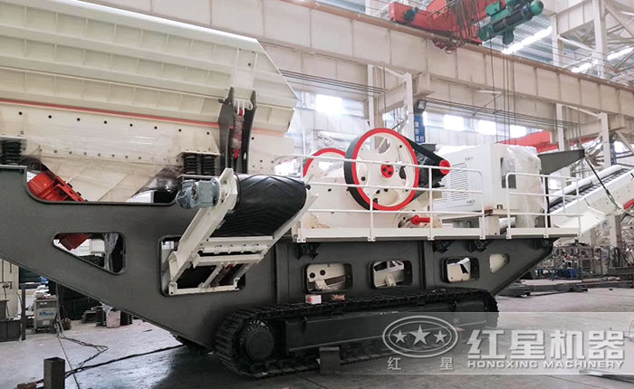 可移动履带式hd86颚式破碎站 可移动履带式hd86颚式破碎站