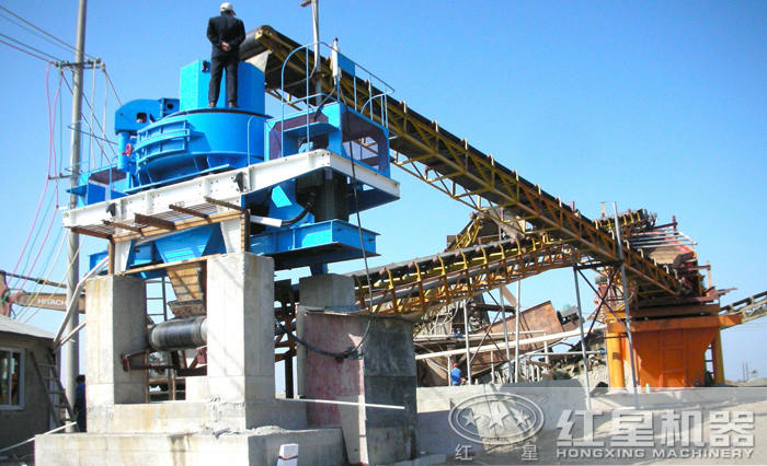 时产450吨制砂生产线现场 时产450吨制砂生产线现场