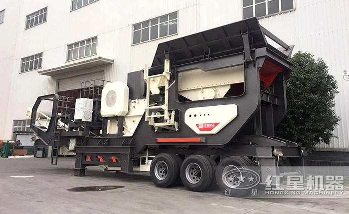 轮胎车载移动碎石机-碎砂机 轮胎车载移动碎石机-碎砂机