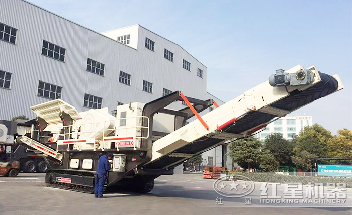 履带式移动建筑废渣破碎机 履带式移动建筑废渣破碎机