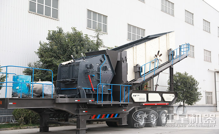 轮胎移动反击破机 轮胎移动反击破机