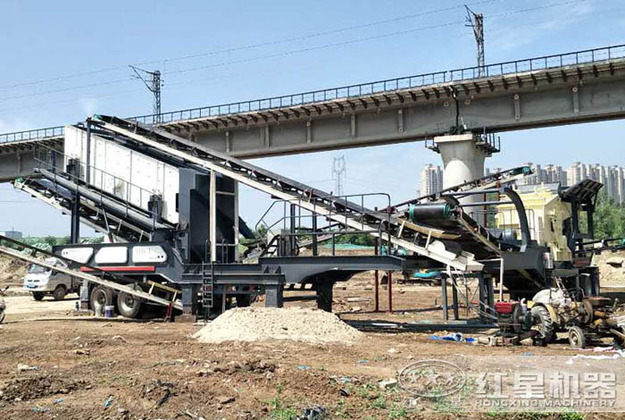 红星移动破碎站用于高铁修建 红星移动破碎站用于高铁修建