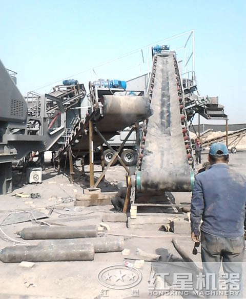 河卵石移动破碎站 河卵石移动破碎站