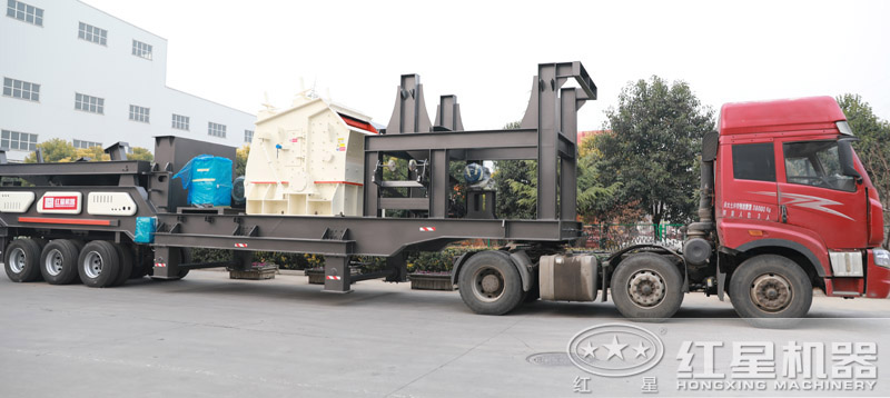 拖车半移动式破碎站 拖车半移动式破碎站