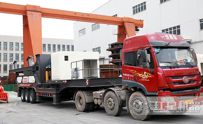 车头牵引开着走的半挂车式砂石机_半挂车沙石料破碎机 车头牵引开着走的半挂车式砂石机_半挂车沙石料破碎机