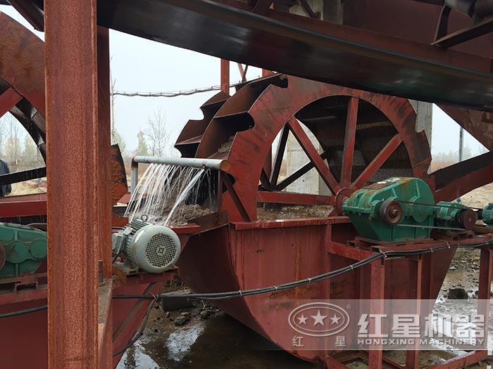 洗沙作业生产现场