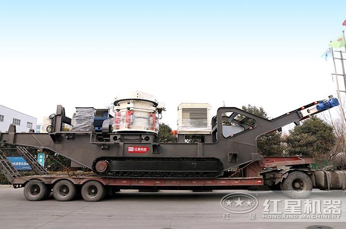 履带移动石料破碎机搭载圆锥破碎机 履带移动石料破碎机搭载圆锥破碎机