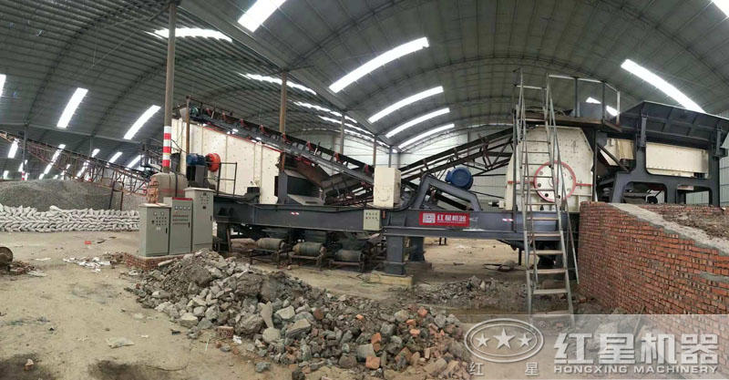 移动锤式打石子机 移动锤式打石子机