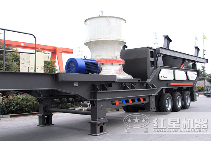 搭载单缸圆锥破碎机的移动破碎机 搭载单缸圆锥破碎机的移动破碎机