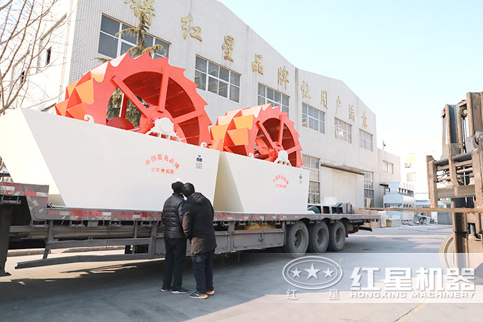 红星洗砂机用户到厂考察洗砂机 红星洗砂机用户到厂考察洗砂机