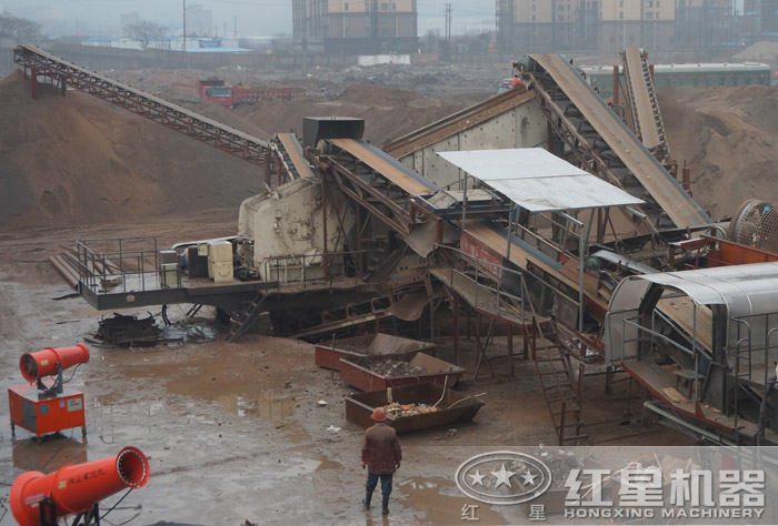 轮胎反击式破碎机粉碎建渣 轮胎反击式破碎机粉碎建渣