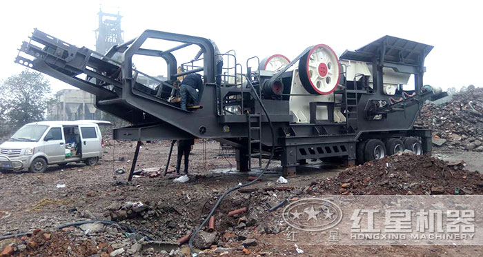 移动建筑垃圾粉碎机 移动建筑垃圾粉碎机