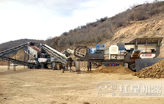 轮胎移动破碎机组合生产 轮胎移动破碎机组合生产