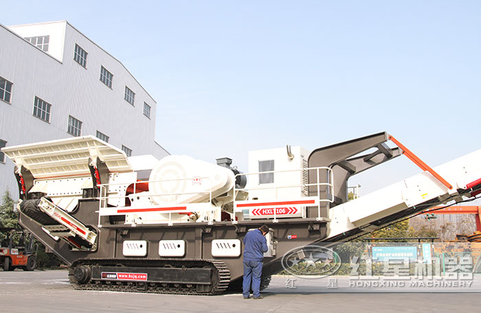 全自动移动式履带建筑垃圾破碎机 全自动移动式履带建筑垃圾破碎机